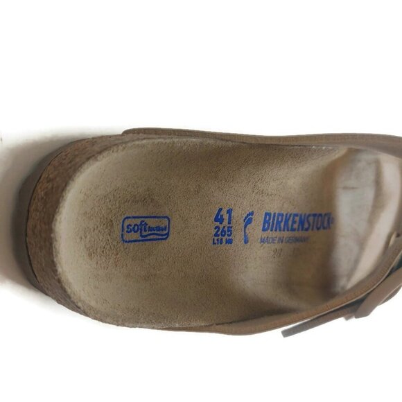 Birkenstock Mens Size 8 Arizona Birko-Flor Sandals Desert Soil Gray Taupe Camo main image 7